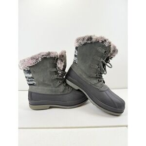 Propet Women's Lumi Tall Cold Weather Gray Size 9  2E Excellent Condition